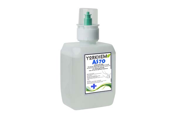 Yorkhem AS70 70% Alcohol Sanitiser Gel Cartridge 1Litre - CL-YK-AS70