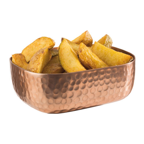 Aluminium 'Copper look' Hammered Bowl 15.5 x 12cm - 40691 (Pack of 1)