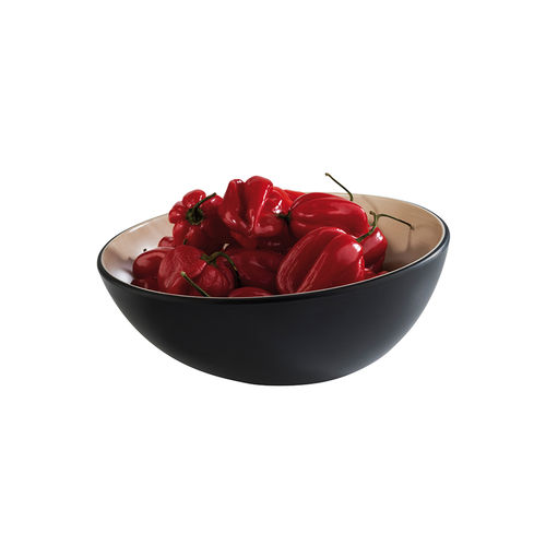 Frida Lock Melamine Bowl (Black) 21.5cm / 8.5