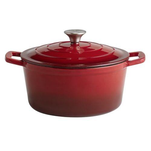 5 Stars Red Cooking Pot with Lid 25cm / 9.8 / 4l / 140.75oz - 88302