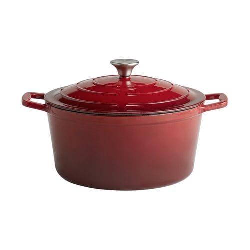 5 Stars Red Cooking Pot with Lid 28cm / 9.8 / 6l / 211oz - 88306