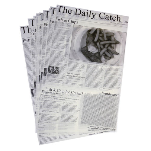 Greaseproof - Daily Catch Small 20x27cm/8