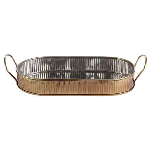 Combo/Serving Platter Antique Brass 35cm - CB66661 (Pack of 6)