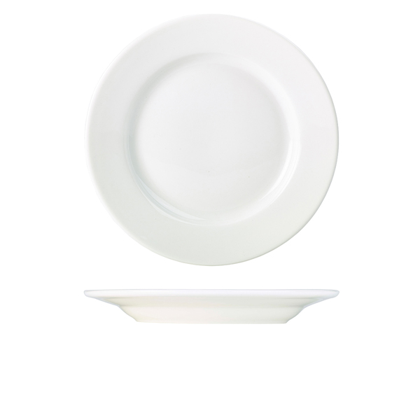 Genware Porcelain Classic Winged Plate 28cm/11