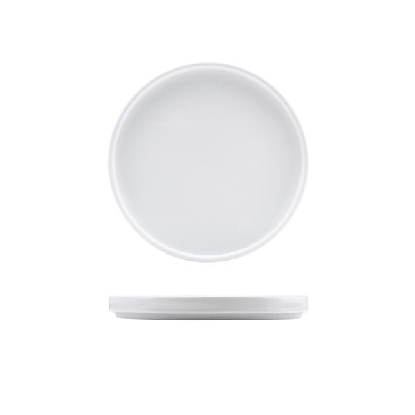 Genware Porcelain Low Presentation Plate 20cm/ 8 - 160920 (Pack of 6)
