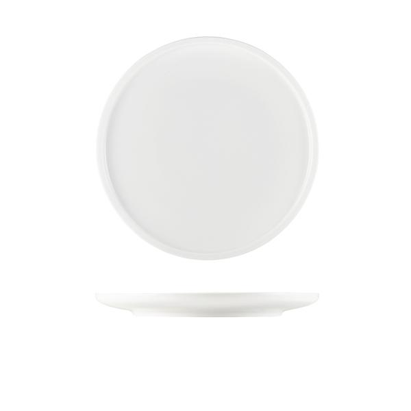 GenWare Porcelain Flat Rim Plate 23cm/ 9 - 161323 (Pack of 6)