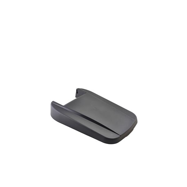 Black Closed Lid For Grey Recycling Bin 85L - 23453090