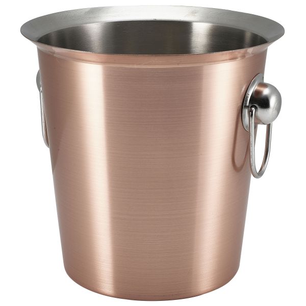 GenWare Copper Plated Wine Bucket With Ring Handles - 26203C