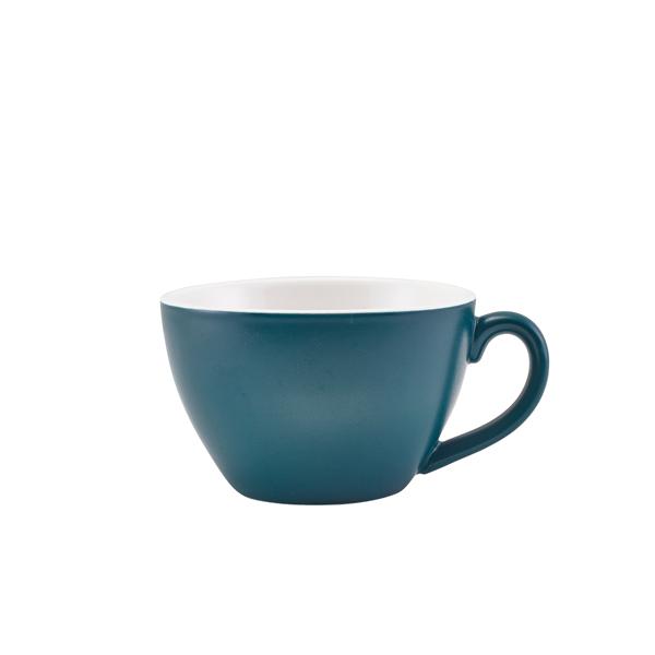 GenWare Porcelain Matt Teal Bowl Shaped Cup 34cl/ 12oz - 322134MT (Pack of 6)
