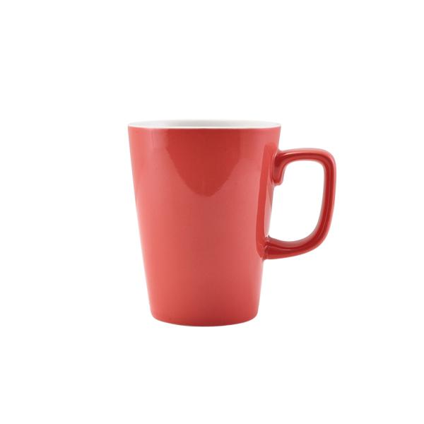 GenWare Porcelain Coral Latte Mug 34cl/ 12oz - 322135CRL (Pack of 6)