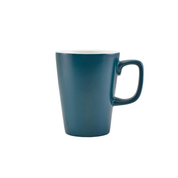 GenWare Porcelain Matt Teal Latte Mug 34cl/ 12oz - 322135MT (Pack of 6)