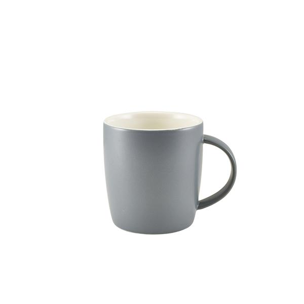 GenWare Porcelain Matt Grey Cosy Mug 35cl/ 12.3oz - 322139MG (Pack of 6)