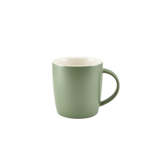 GenWare Porcelain Matt Sage Cosy Mug 35cl/ 12.3oz - 322139MSG (Pack of 6)