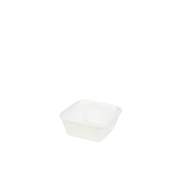 Genware Porcelain Square Pie Dish 12cm/ 4.75 - 353212 (Pack of 6)
