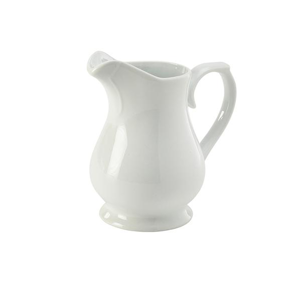 Genware Porcelain Traditional Serving Jug 56cl/ 20oz - 376956 (Pack of 6)