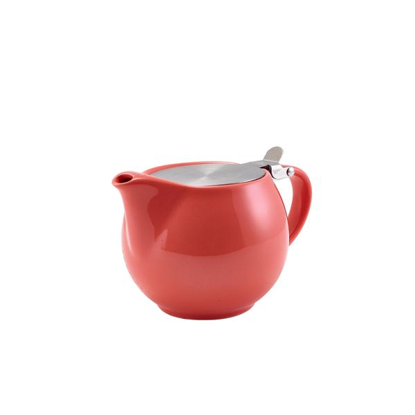 GenWare Porcelain Coral Teapot with St/ St Lid & Infuser 50cl/ 17.6oz - 395950CRL (Pack of 6)