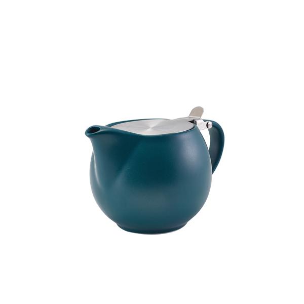GenWare Porcelain Matt Teal Teapot with St/ St Lid & Infuser 50cl/ 17.6oz - 395950MT (Pack of 6)