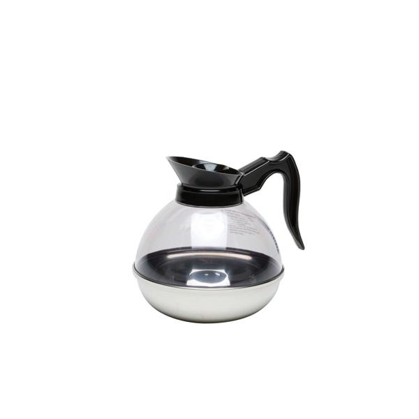 Coffee Decanter Clear Top/ S/ St. Base 1.9L/ 64oz - 8890