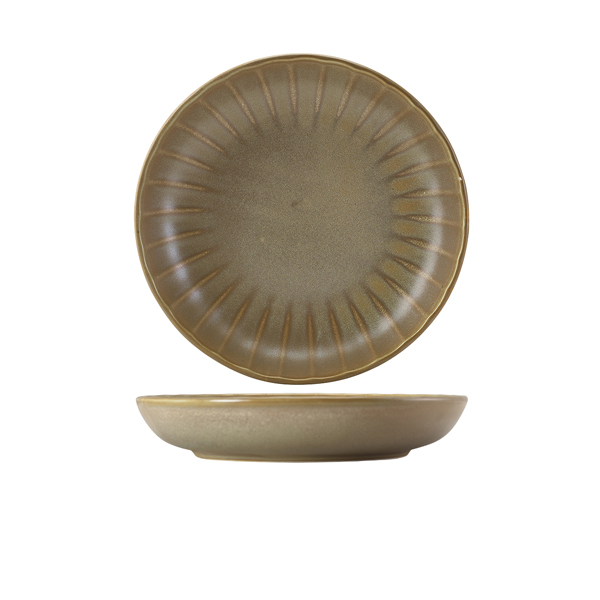 Terra Porcelain Matt Grey Scalloped Coupe Bowl 25.4cm - CB-SMG25 (Pack of 6)