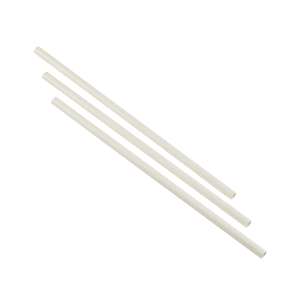Paper Straws White 14cm (500pcs) - PPS14PWH