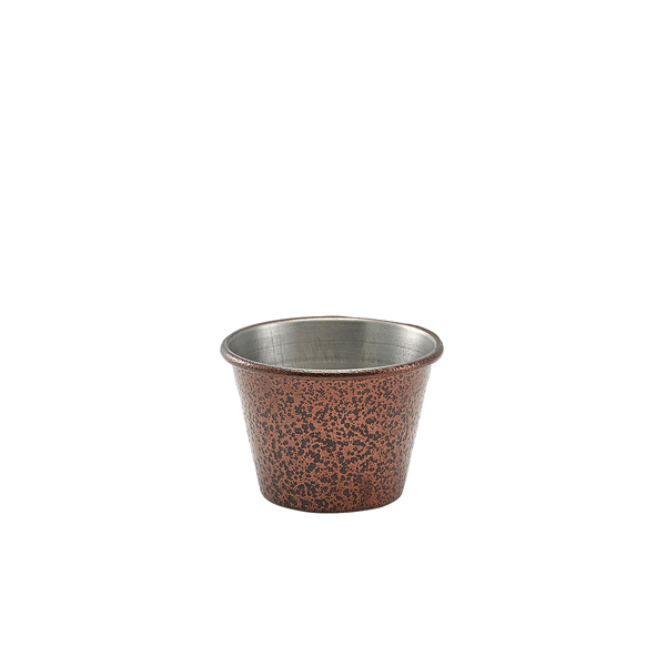 2.5oz Stainless Steel Ramekin Hammered Copper - RAMH2C (Pack of 24)