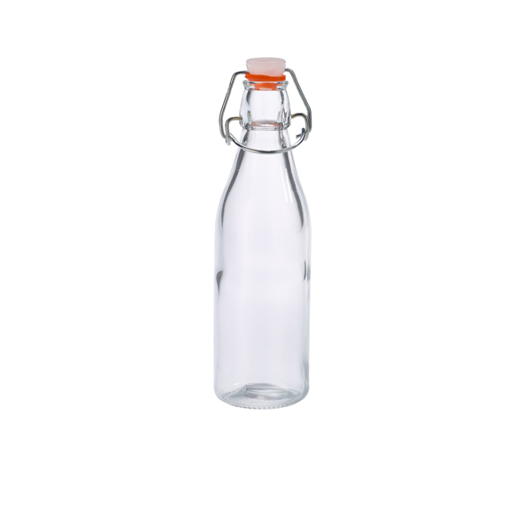Genware Glass Swing Bottle 25cl / 9oz - SWB250 (Pack of 6)