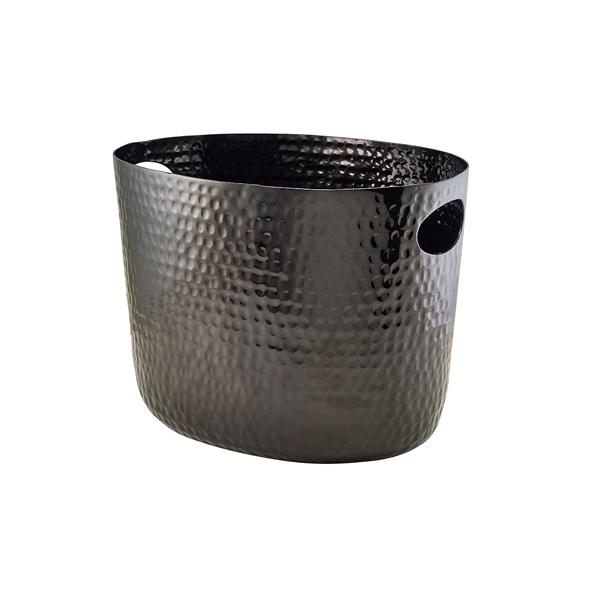 GenWare Black Aluminium Hammered Wine Bucket 30.5cm - HWB12BK