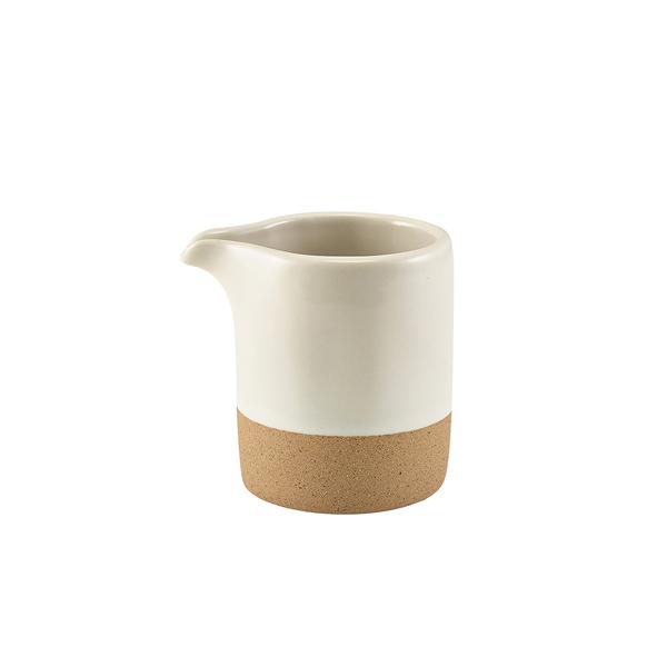 GenWare Kava White Stoneware Jug 9cl/ 3.2oz - JUG-KW9 (Pack of 12)