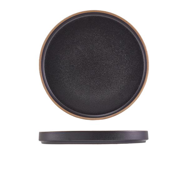 GenWare Kava Black Stoneware Presentation Plate 25cm - LP-KBK25 (Pack of 6)