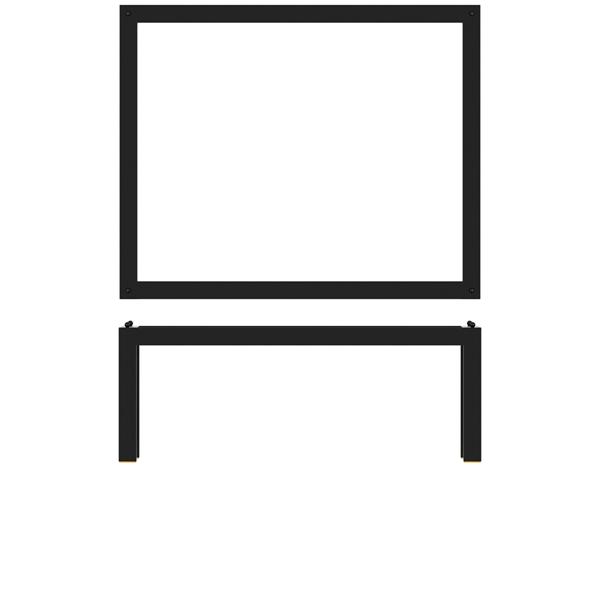 Black Luxor Metal GN 1/2 Riser 32.5 x 26.5 x 12cm - LX121602