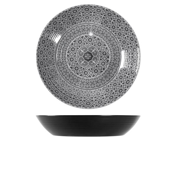 Black Marrakesh Melamine Bowl 42.5 x 8cm - MK430972