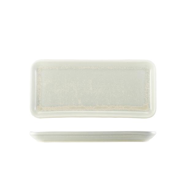 Terra Porcelain Pearl Narrow Rectangular Platter 27 x 12.5cm - NR-PPL27 (Pack of 6)