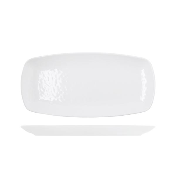 White Osaka Melamine Oblong Plate 35.5 x 19cm - OS352345 (Pack of 12)