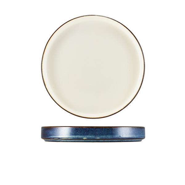 Terra Porcelain Aqua Blue Two Tone Presentation Plate 21cm - PRT-PBL21 (Pack of 6)