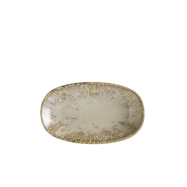 Sand Snell Gourmet Oval Plate 19 x 11cm - S-SANSNLGRM19OKY (Pack of 12)