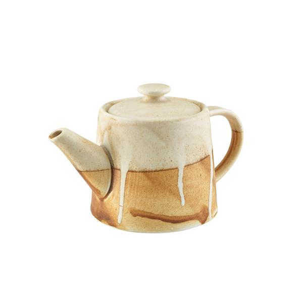 Roko Porcelain Sand Teapot 50cl/ 17.6oz - TP-RKS50 (Pack of 6)