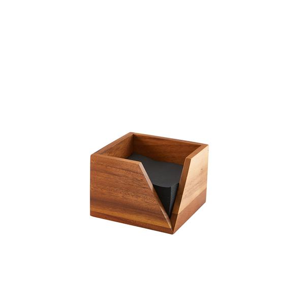 GenWare Acacia Wood Serviette Holder 14 x 10cm - WDSH14