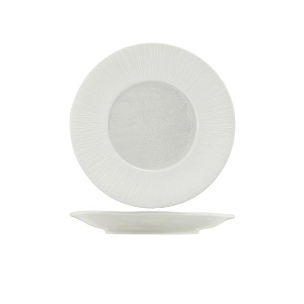 Incise Porcelain Lucine Winged Plate 23cm - WP-PLC23 (Pack of 6)