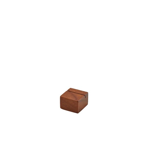 Acacia Wood Sign Holder 3 x 3 x 2cm - WSH32 (Pack of 12)