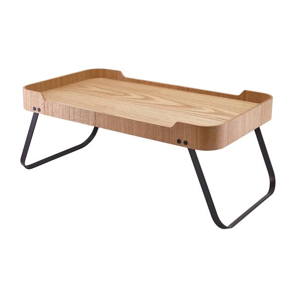 GenWare Light Wood Veneer Room Service Tray 59 x 30 x 23cm - WVT-RS5930L