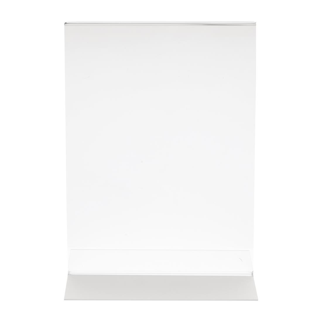 Olympia Upright Acrylic Menu Holder A4