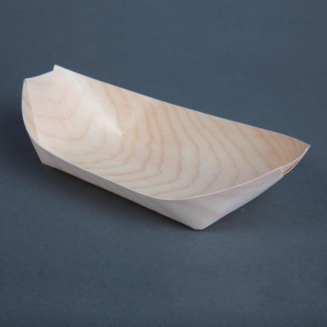 Fiesta Green Biodegradable Wooden Sushi Boats Medium 190mm (Pack of 100)