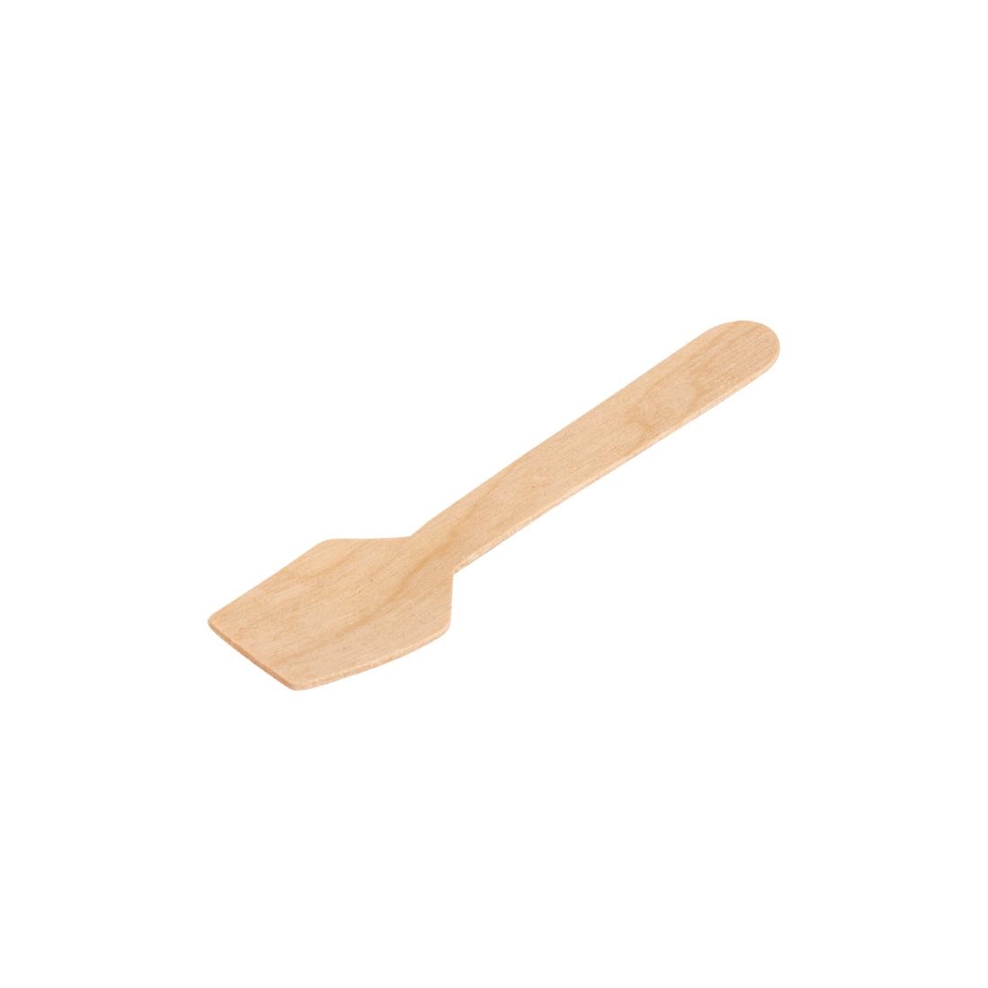 Fiesta Green Biodegradable Wooden Ice Cream Spoons (Pack of 100)
