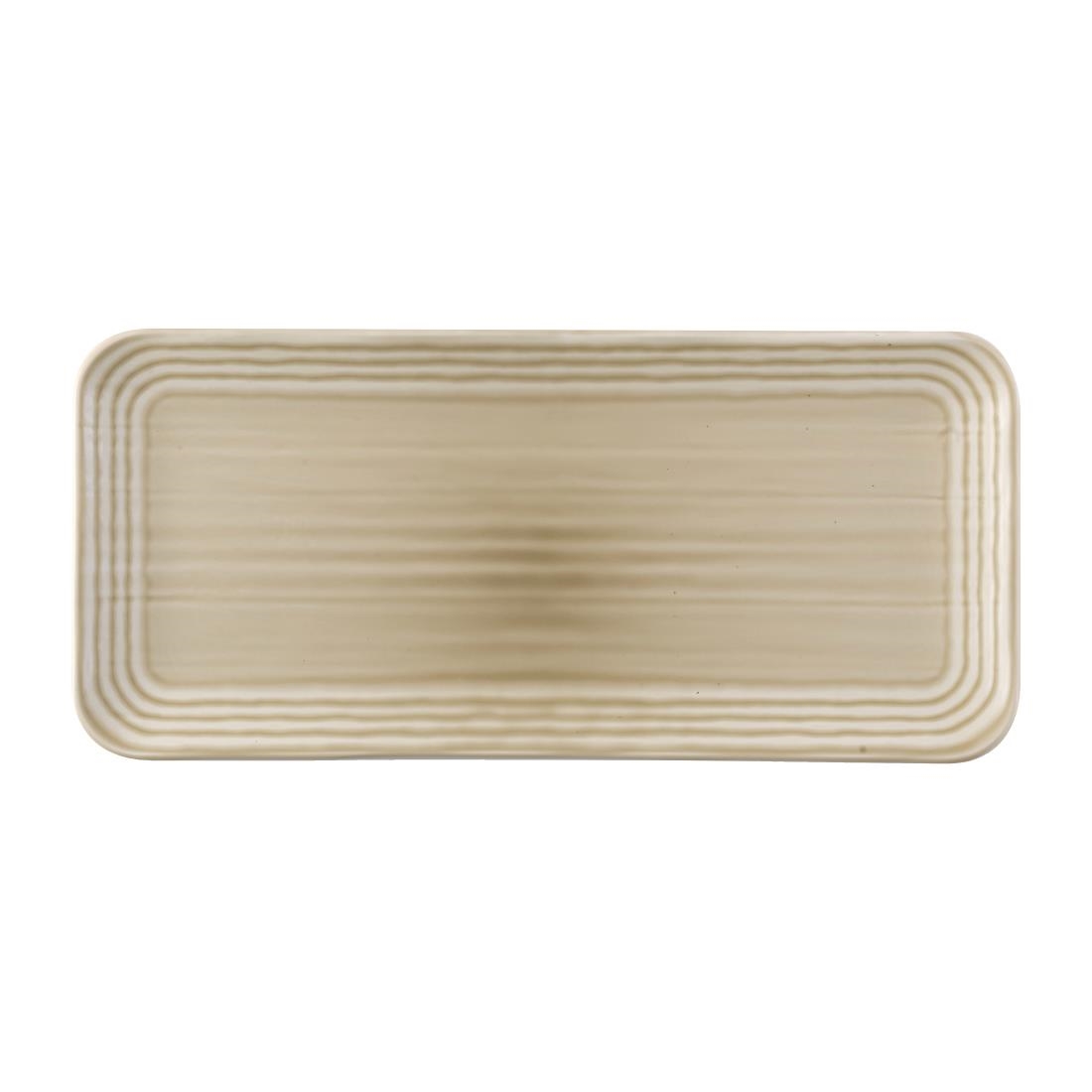Dudson Harvest Norse Linen Organic Coupe Rect Platter 338x155mm (Pack of 6)