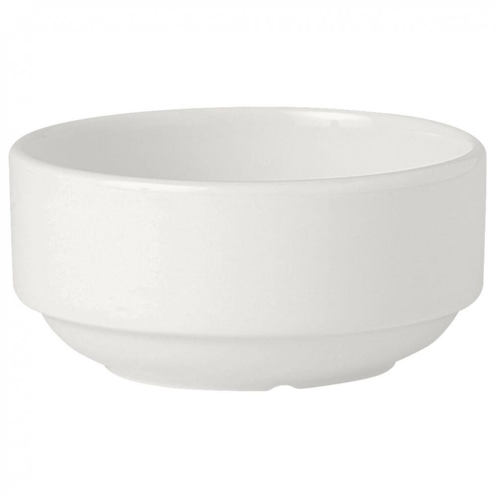 Simplicity White Unhandled Stacking Soup Cup 28.5cl (10oz) - 11010121 (Pack of 36)