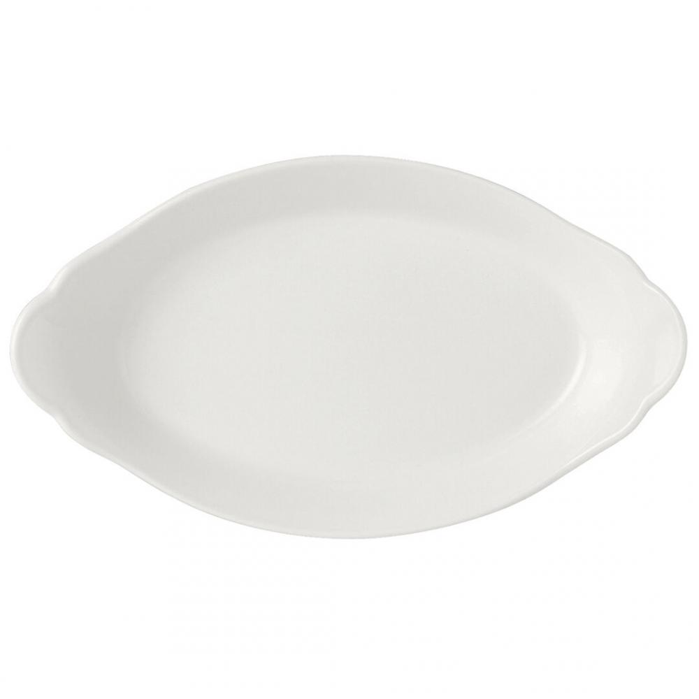 Simplicity White Oval No2 Eared Dish 24.5 x 13.5cm (7 7/8 x 4 3/8) - 11010319 (Pack of 24)