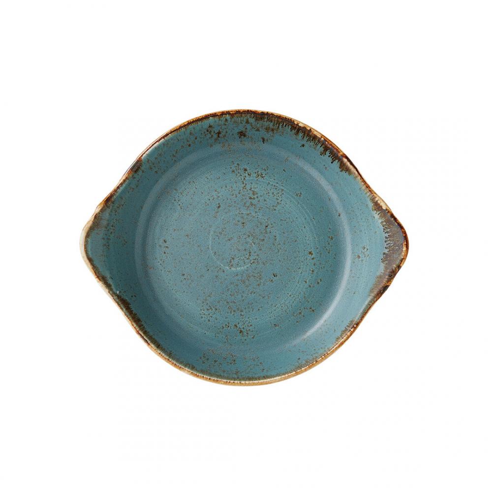Craft Blue Round Eared Dish 18.5cm (7 1/4) - 11300316 (Pack of 12)