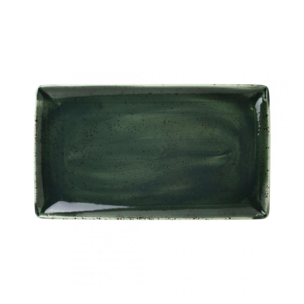 Vesuvius Burnt Emerald Rectangle Three 32 x 19cm (12 1/2 x 7 1/2) - 12030556 (Pack of 6)