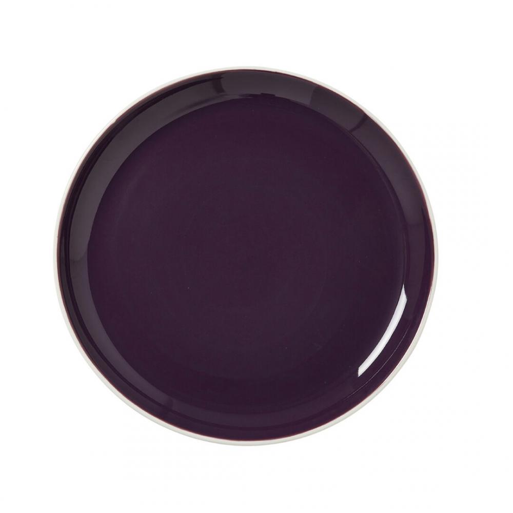 Nyx Damson Nordic Coupe Plate 25.25cm (10) - 12190634 (Pack of 12)
