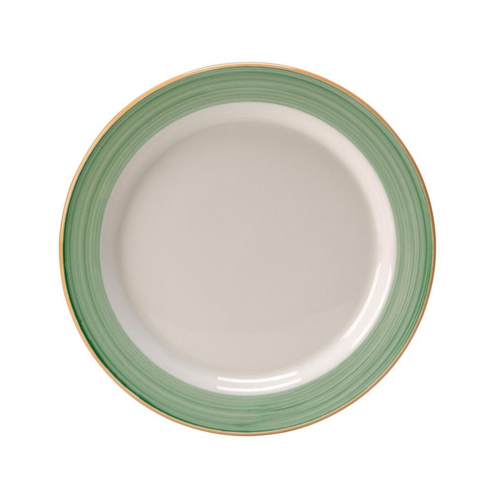 Rio Green Slimline Plate 23cm (9) - 15290211 (Pack of 24)
